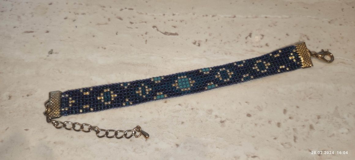 Bransoletka toho na krośnie handmade mix wzorów personalizacja