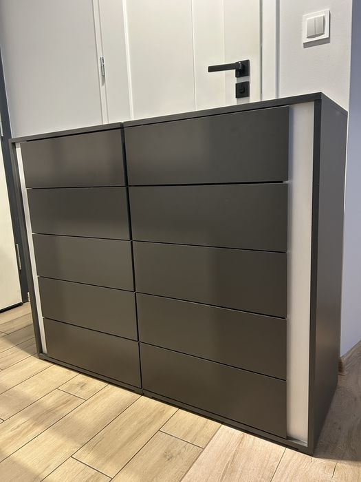 Komoda 2szt, regał 2m BRW Graphic