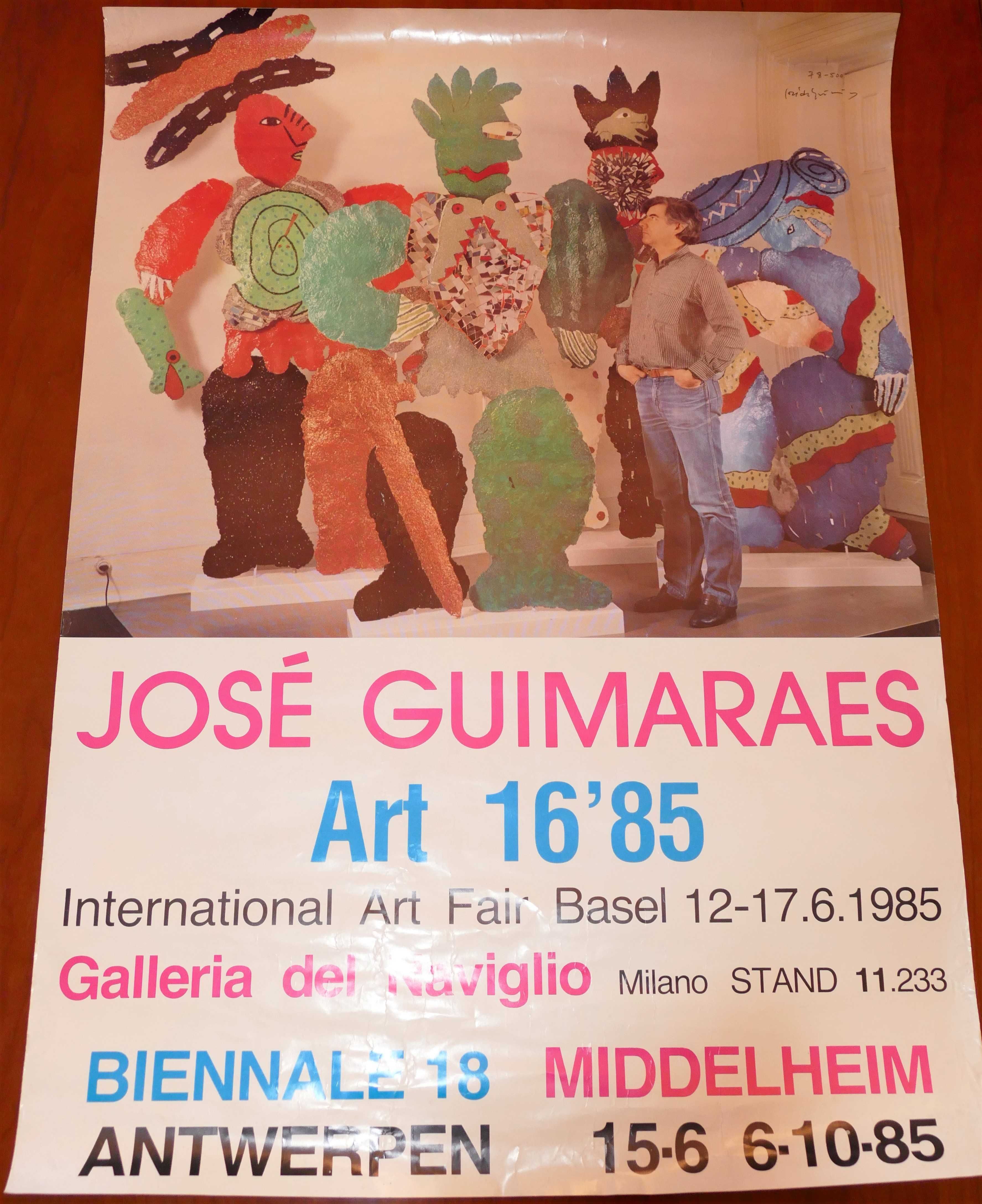 José de Guimarães - Grande Cartaz Litográfico 1985