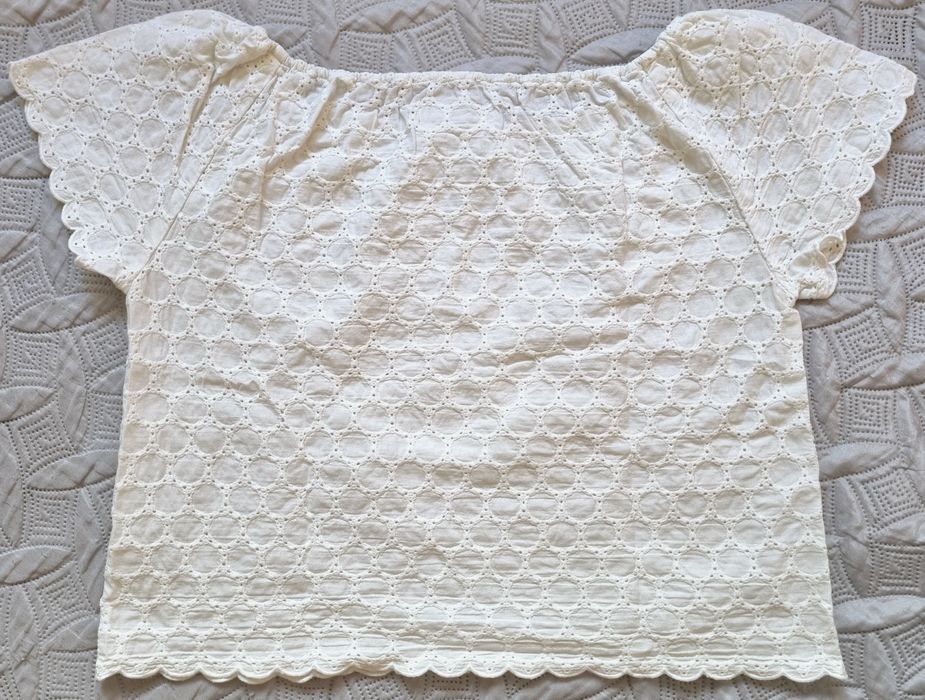 Blusa Branca Criança Zara Girls