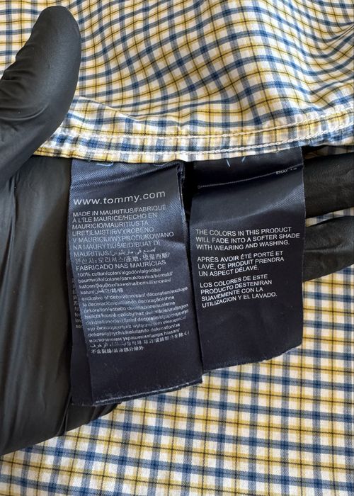 Оригінальна сорочка Tommy Hilfiger жовто синього кольору