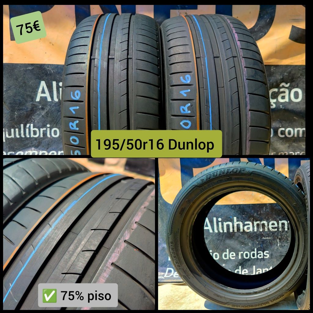 Pneus 195/45r16 195/50r16 205/45r16  Semi novos em Leiria