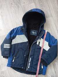 Куртка для хлопчика на флісі на 5-6 р. 116-122 зріст світловідбиваючі
