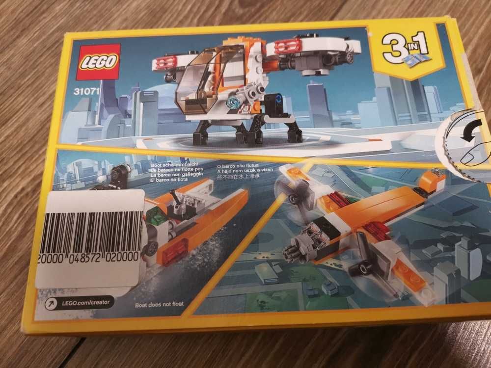 Lego Creator 3w1 31071 helikopter,samotot,poduszkowiec kompletne