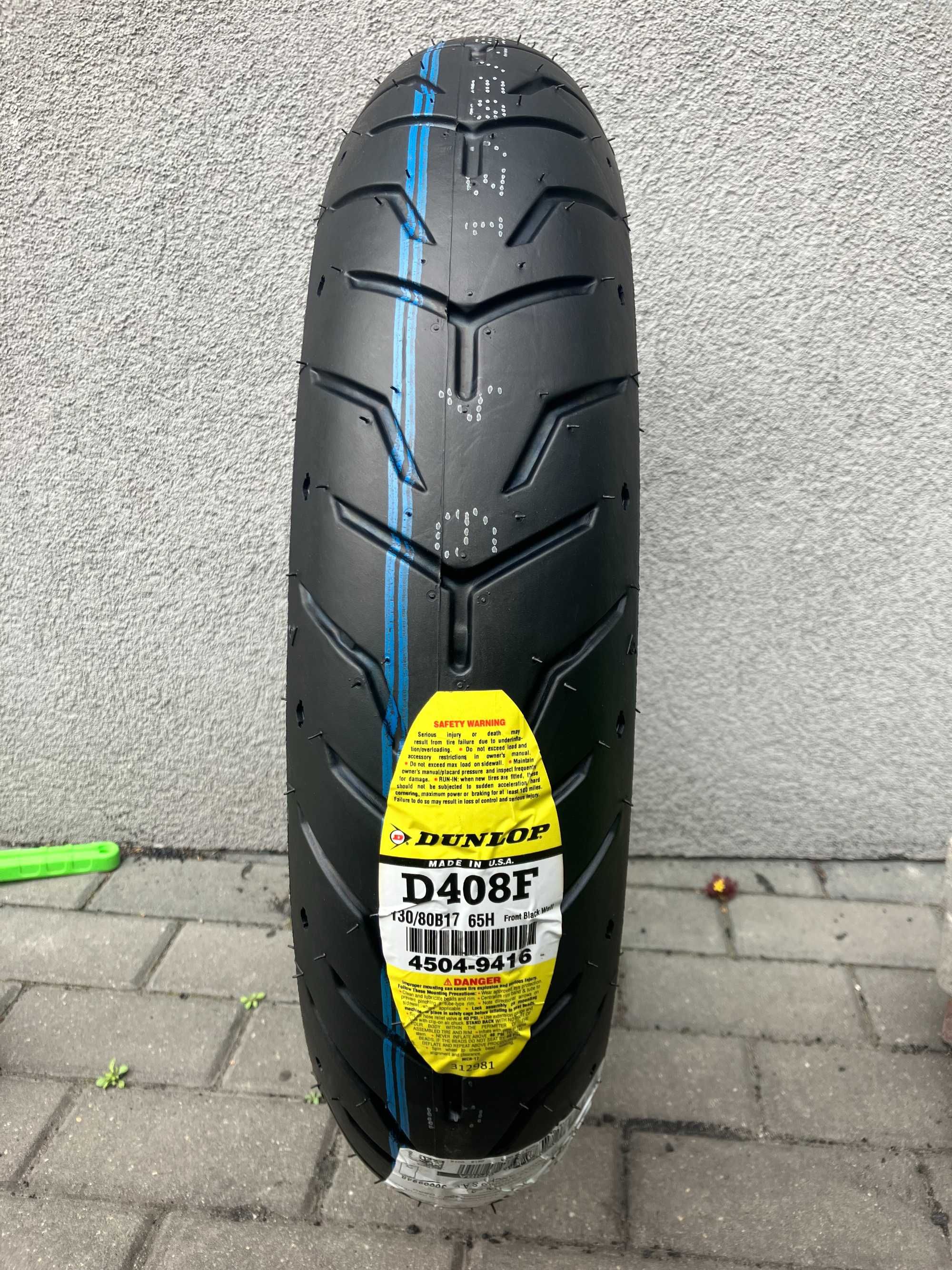 130/80B17 Dunlop D408F H-D Road King Electra Glide CVO Screaming Eagle