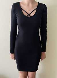 Sukienka dopasowana czarna rozmiar S 36