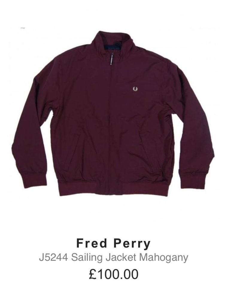 FRED PERRY (Lacoste) Harrington куртка мужская ветровка оригинал.