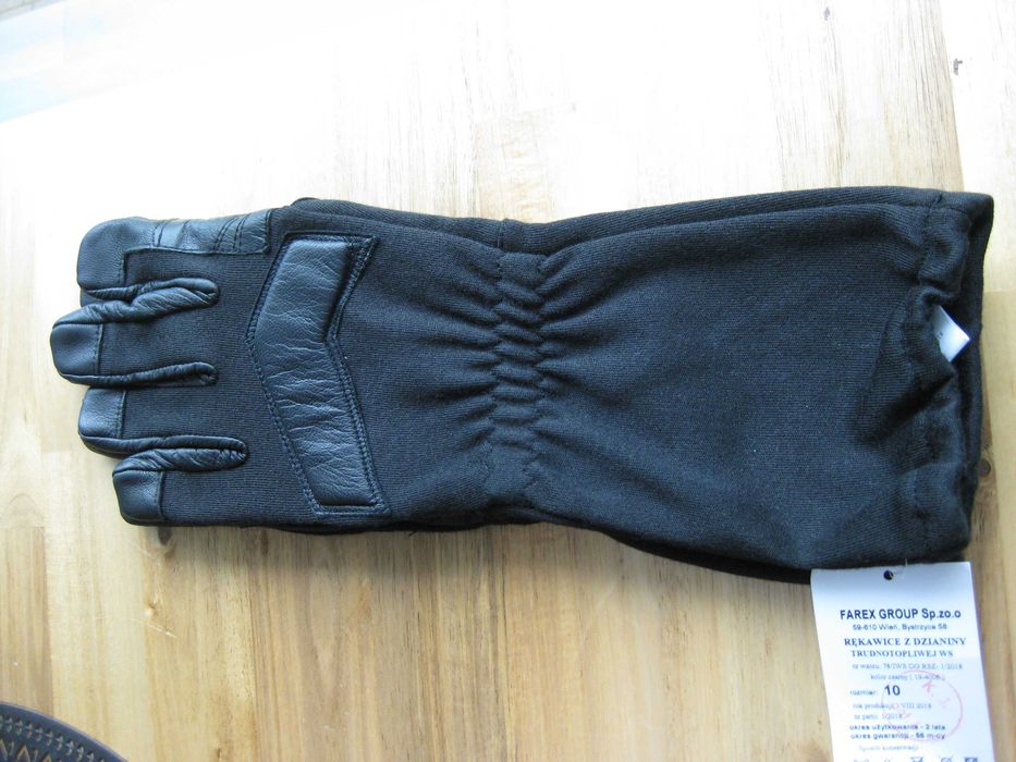 Rękawice taktyczne z dzianiny trudnotopliwej WS