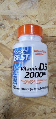 Doctor's Best Vitam D3 2000iu 50mcg 180softgels