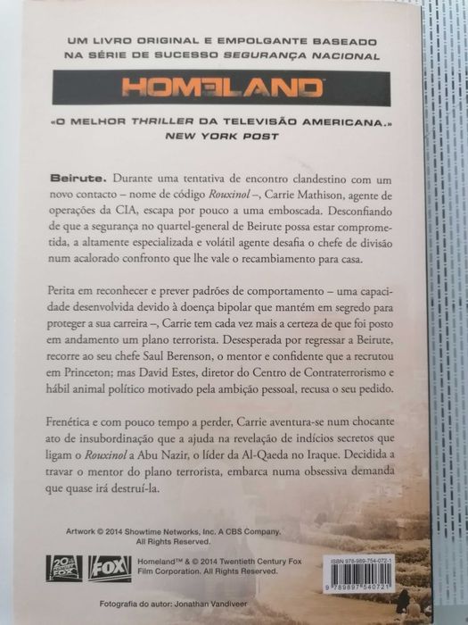 Livro Novo Homeland Segurança Nacional