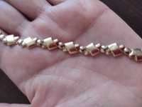Piękna złota bransoletka 4,91g p585 18,5cm