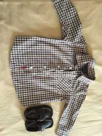 Camisa Tommy Hilfiger 2 anos e sapato 21 menino