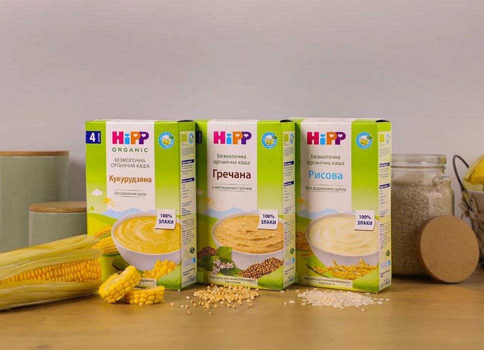 Каша дитяча Hipp, Gerber, Milupa