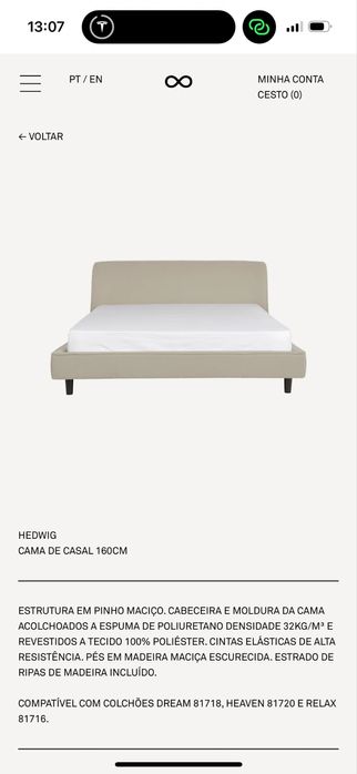 Cama casal Hedwig - Area Store