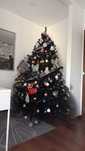 Árvore de Natal artificial com suporte 220 cm PVC