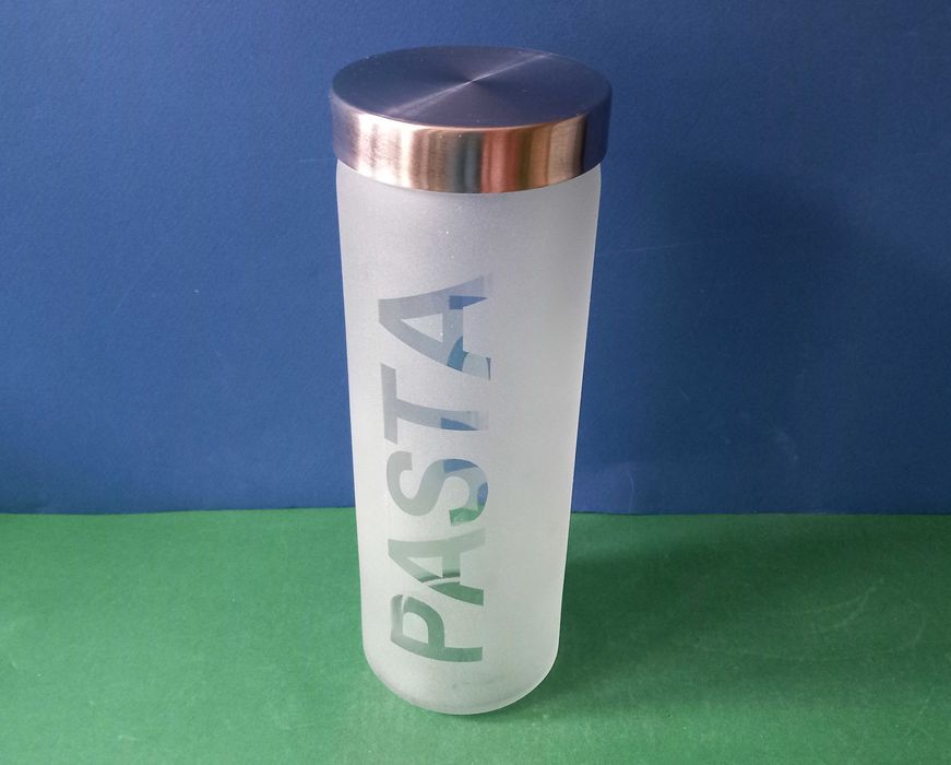 Pojemnik SŁÓJ na makaron PASTA grube szkło Ładny i solidny 32 cm