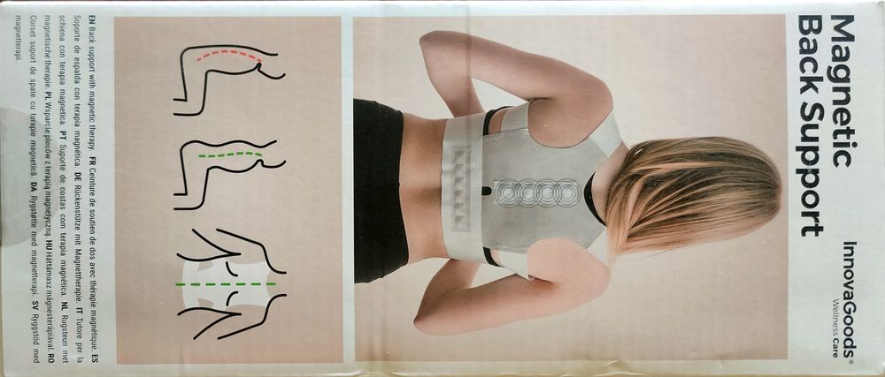 Corretor de postura com terapia magnética