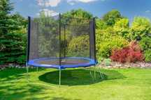 Trampolina Ogrodowa Dla Dzieci 312cm Siatka Drabinka Mocna Bezpieczna