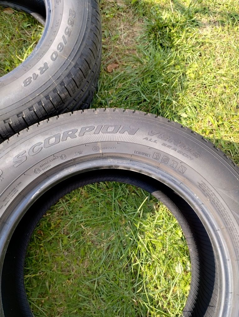 Całoroczne opony Pirelli Scorpion 265/60/18