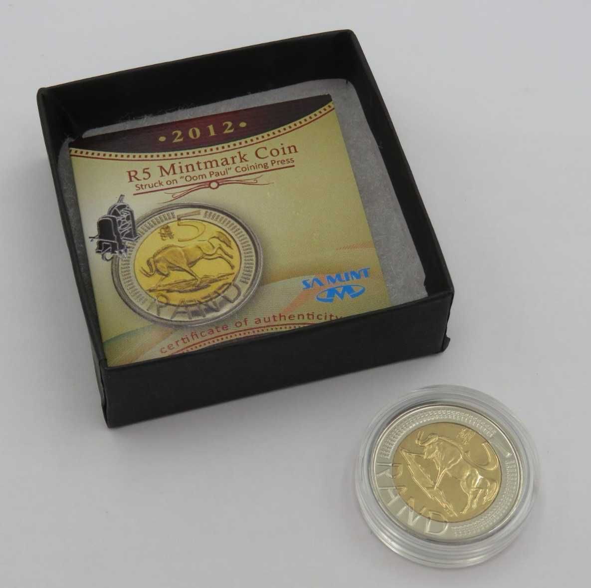 Moeda R5 de edição limitada sul-africana de 2012 (Preço reduzido!)