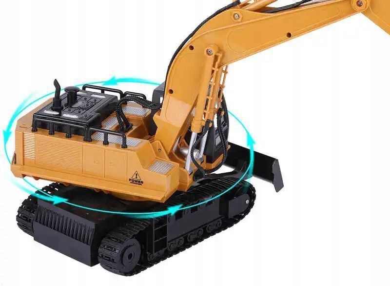 Duża koparka gąsienicowa spychacz zdalnie sterowana RC 1:16 + pilot