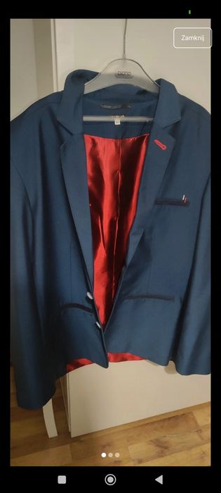 Garnitur męski granatowy rozmiar L
