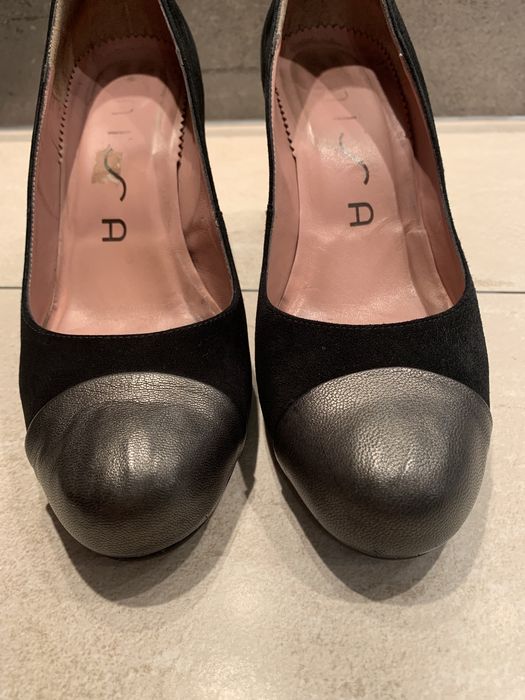 Czółenka na słupku, rozmiar 37