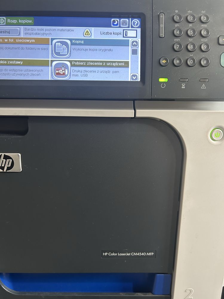 Sprawne urządzenie wielofunkcyjne HP Color LaserJet CM4540 mfp