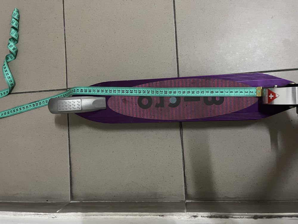 Самокат для дитини sprite micro scooter purple stripe фіолетовий мікро