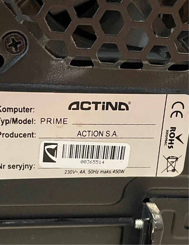 Komputer stacjonarny Actina Intel Core i3-4160