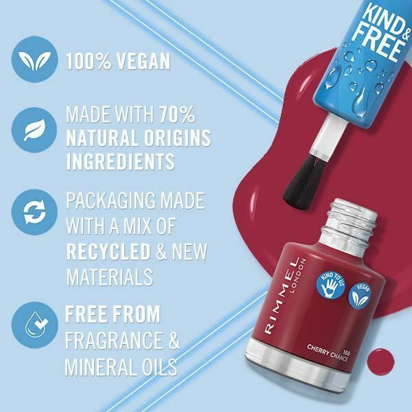 Лак для нігтів Rimmel Kind Free Nail Polish 166 слайдер вишиванка