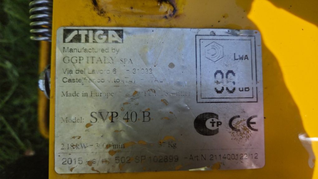 Wertkulator spalinowy STIGA SVP 40 B