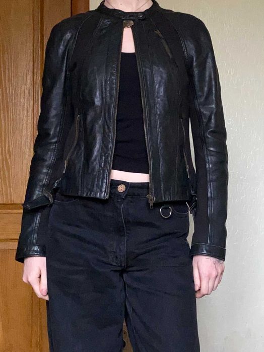 жіноча шкірянка Y2K / biker fit