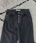 Flare jeans de ganga preta ZARA
