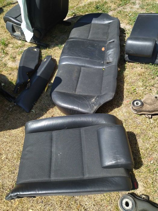 fotele skorzane skora  siedzenia a4 b6 b7 s-line avant kombi