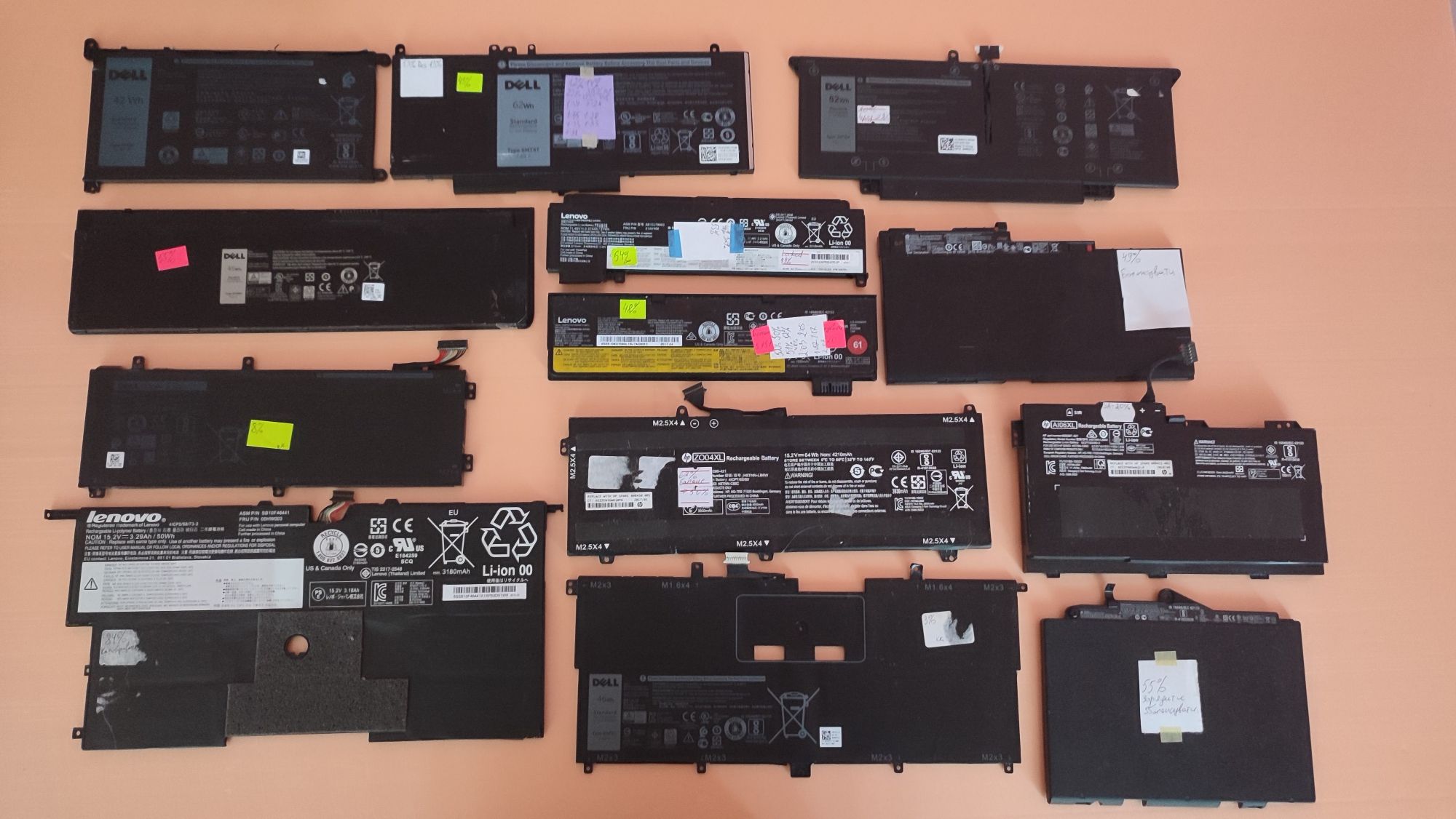Батарея для Ноутбуків Dell,HP,Lenovo з більшим зносом 40-70%