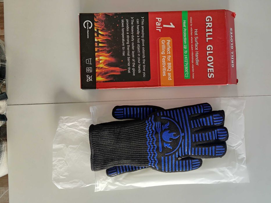 Термостійкі рукавички для гриля, BBQ, каміну, кухні, майстерні 800°C