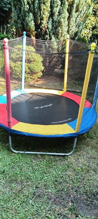 Trampolina domowa ogrodowa z siatką dla dzieci 152