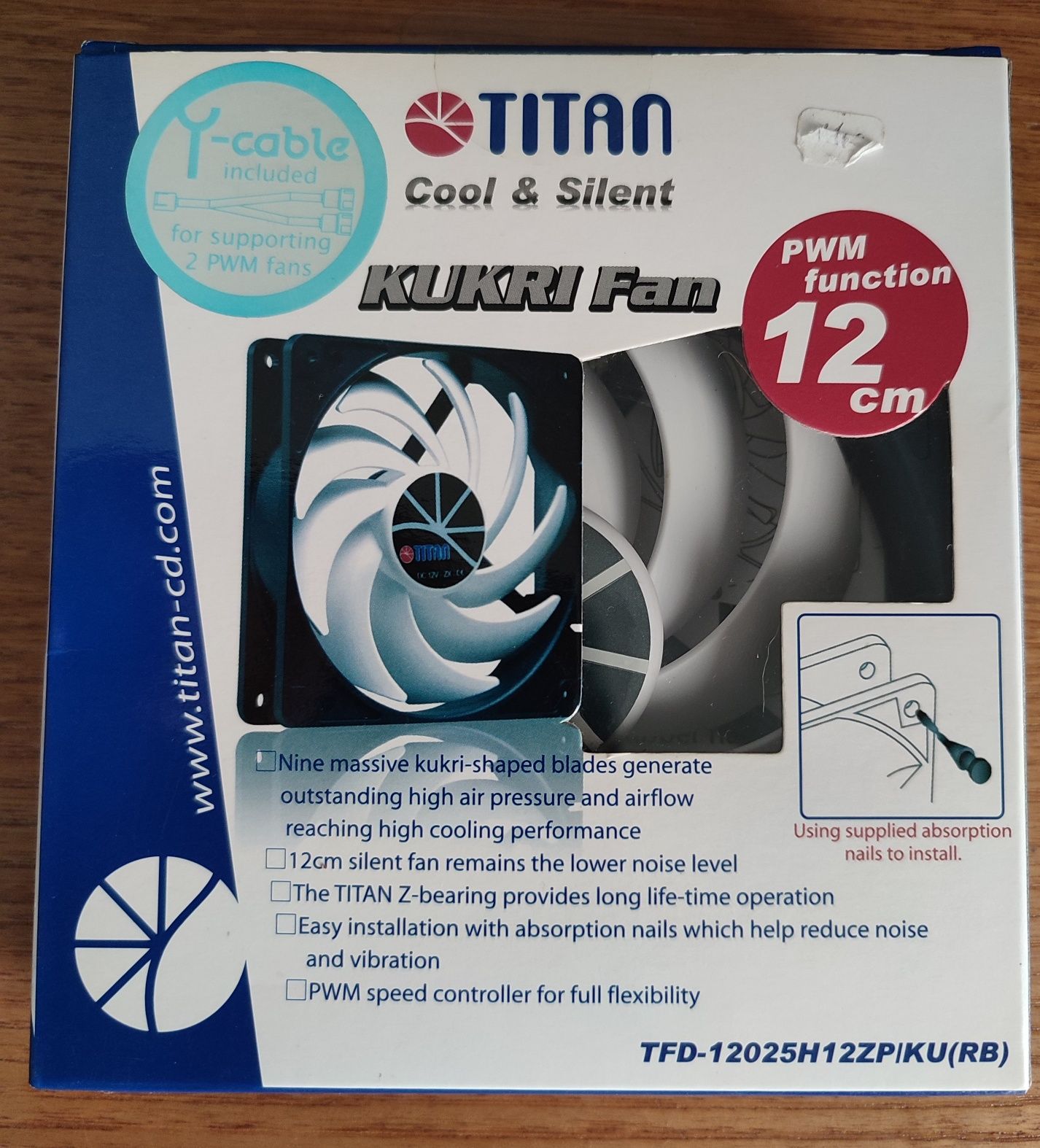 Ventoinha PC Titan Kukri Fan 120mm
