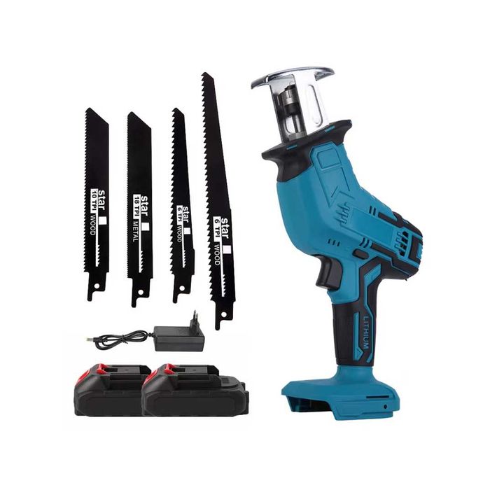 Piła Szablasta LISICA Kompatybilna z Aku MAKITA Duży Zestaw 2x Bateria