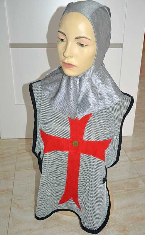 Przebranie kostium strój karnawałowy Rycerz Krzyżak Wojownik Król 134
