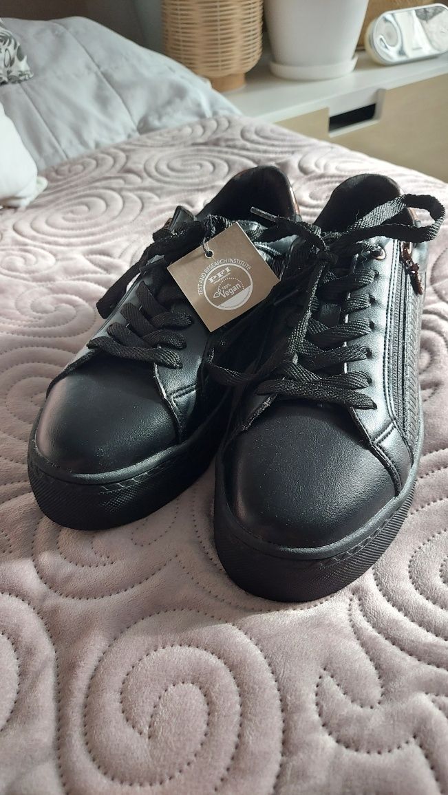 sneakersy buty czarne Tamaris r.40