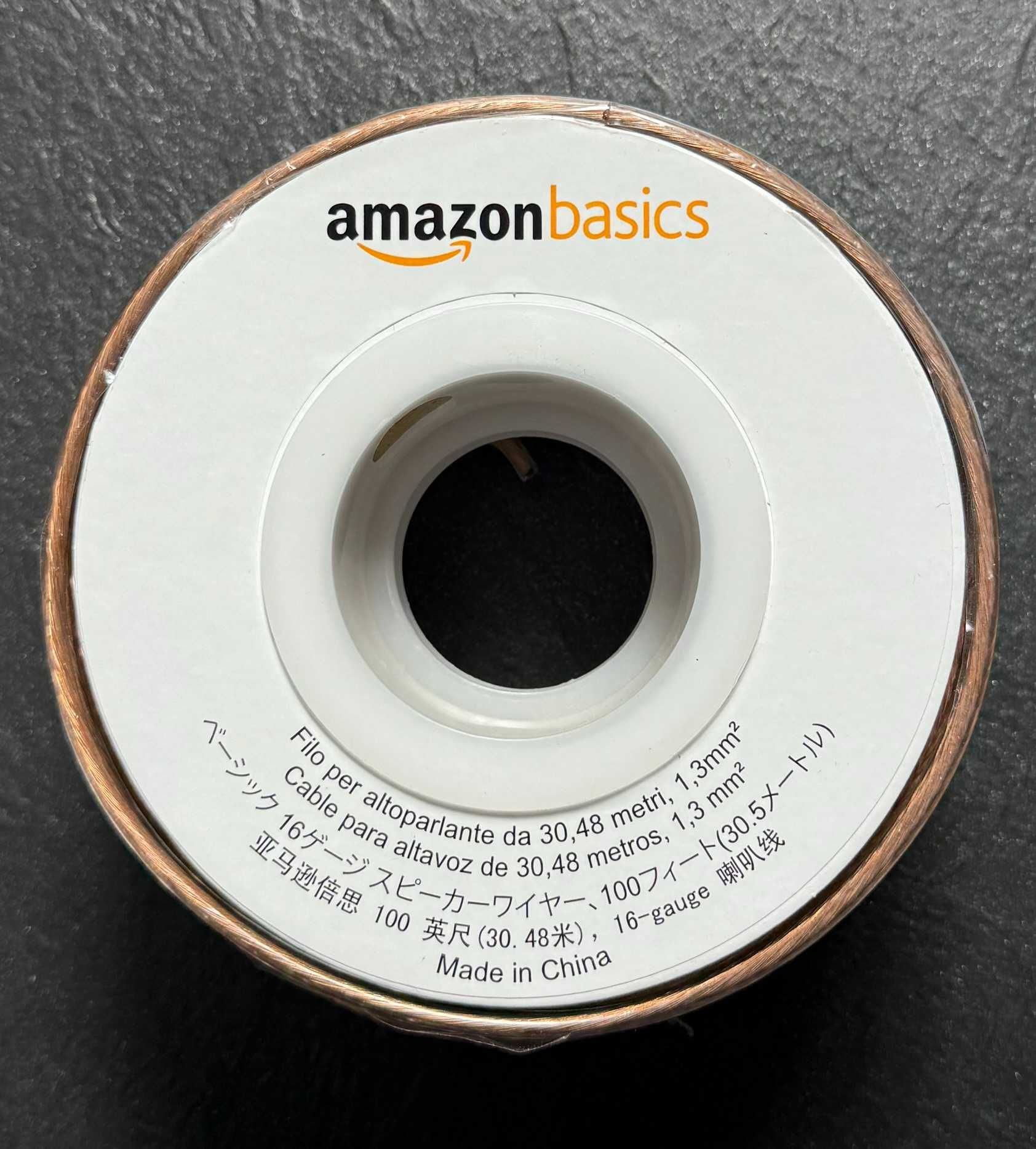 Amazon Basics SW100FT kabel audio do głośników 30 m