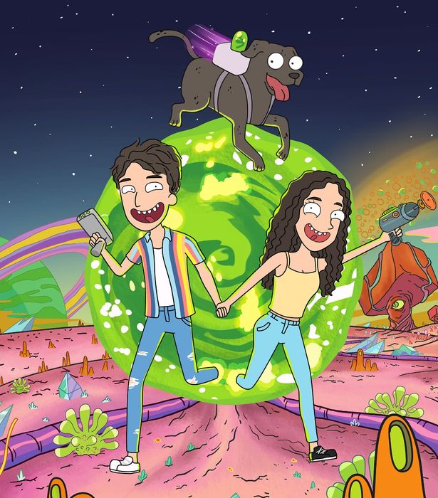 Портрет в стилі Rick and Morty Simpsons