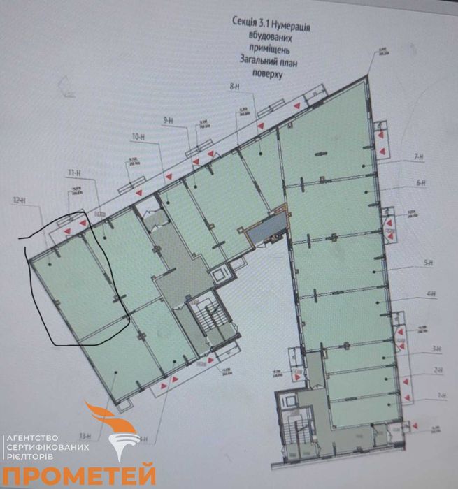 Продаж комерційного приміщення а ЖК Кельце