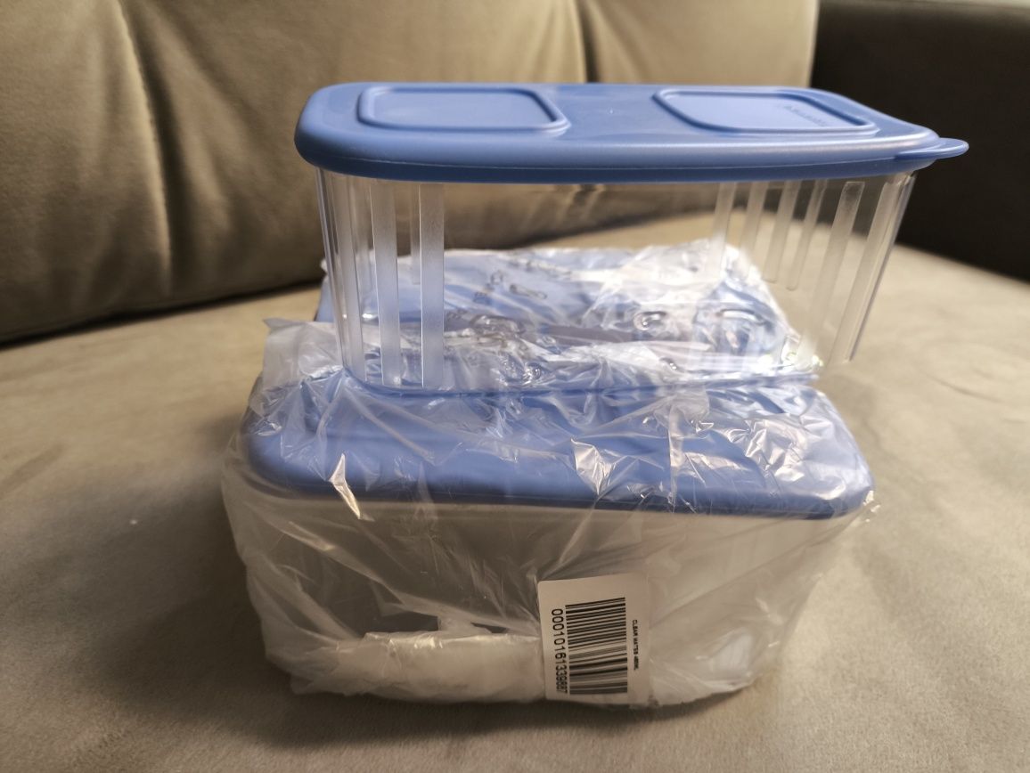Tupperware KRYSTALICZNY Pojemnik do lodówki 460 ml 3szt
