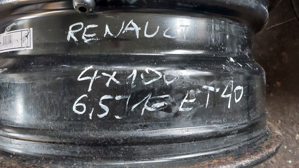 Felgi stalowe Renault, Dacia, Nissan 4x100 6,5J16 ET40