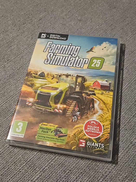 Nowa gra Farming Simulator 25 2025 Płyty kolekcjonerskie bez kodu akt