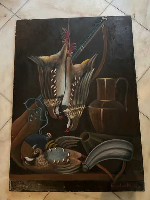 Tela pintada a Óleo de Jose Fontes Melo - Perdizes