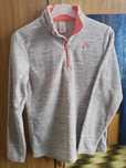 Roupa. Casaco polar cinzento Quechua.